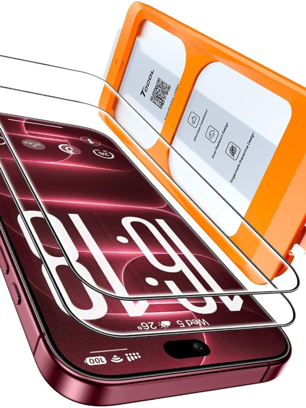 for iPhone 18 Pro Max Screen Protector, Easy Installation